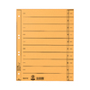LEITZ Intercalaires, format A4 extra large,en carton manille