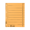 LEITZ Intercalaires, format A4 extra large,en carton manille