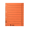 LEITZ Intercalaires, format A4 extra large,en carton manille
