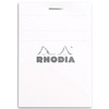 RHODIA Bloc agrafé No. 11, format A7, quadrillé 5x5, blanc