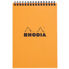 RHODIA Bloc spiralé, format A5, quadrillé 5x5, orange