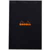 RHODIA Bloc agrafé No. 19, format A4+, quadrillé 5x5, noir