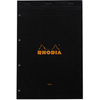 RHODIA Bloc agrafé No. 20, format A4+, Seyès, noir