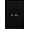 RHODIA Bloc agrafé No. 20, format A4+, quadrillé 5x5, noir