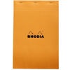 RHODIA Bloc agrafé No. 19, format A4+, uni, orange