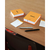 RHODIA Bloc mémo No. 11, 85 x 115 mm, quadrillé, orange