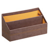 RHODIA Porte-courrier, en simili cuir, taupe