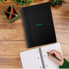 RHODIA Cahier à spirale GREENPAD, A5+, quadrillé, noir