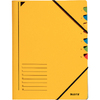 LEITZ Chemise trieur, A4, carton, 7 compartiments, jaune