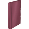 LEITZ Trieur ménager Style, A4, PP, 6 compartiments, rouge