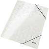 LEITZ Chemise à élastique WOW, A4, carton, blanc perle