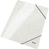 LEITZ Chemise à élastique WOW, A4, carton, blanc perle