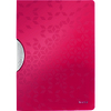 LEITZ Chemise à clip WOW ColorClip, A4, PP, rose métallisé