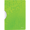 LEITZ Chemise à clip WOW ColorClip, A4, PP, vert métallisé