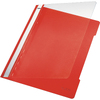 LEITZ chemise à lamelle Standard, format A4, PP, rouge clair
