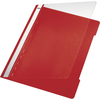 LEITZ chemise à lamelle Standard, format A4, PP, rouge,