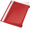 LEITZ Chemise à lamelle Standard, format A5, en PVC, rouge