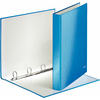 LEITZ Classeur à anneaux WOW, A4, en carton solide, bleu, - 55126