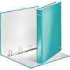 LEITZ Classeur à anneaux WOW, A4, carton rigide, bleu glacé - 56025