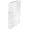 LEITZ Classeur à anneaux WOW, A4, PP, 2 anneaux, blanc