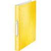 LEITZ Classeur à anneaux WOW, A4, PP, 2 anneaux, jaune
