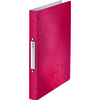 LEITZ Classeur à anneaux WOW, A4, PP, 2 anneaux, rose