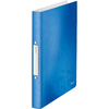 LEITZ Classeur à anneaux WOW, A4, PP, 2 anneaux, bleu