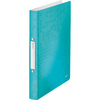 LEITZ Classeur à anneaux WOW, A4, PP, 2 anneaux, menthe