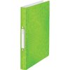 LEITZ Classeur à anneaux WOW, A4, PP, 2 anneaux, vert