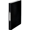 LEITZ Classeur à anneaux WOW, A4, PP, 2 anneaux, noir