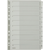LEITZ Intercalaires en carton mylar, chiffres, A4, 1-10,gris
