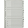 LEITZ Intercalaires en carton mylar, chiffres, A4, 1-12,gris