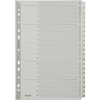 LEITZ Intercalaires en carton mylar, chiffres ,A4, 1-20,gris