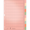 LEITZ Intercalaires en papier naturel, blanc, A4, 10 touches
