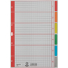 LEITZ Intercalaires en carton extra solide, blanc, A4, 6