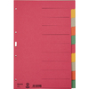 LEITZ Intercalaires en carton extra solide, blanc, A4, 10