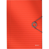 LEITZ Chemise à élastique Solid, A4, PP, rouge clair