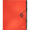 LEITZ Trieur Solid, A4, pp, 6 compartiments, rouge clair