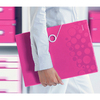 LEITZ Trieur ménager WOW, A4, PP, 6 compartiments, rose