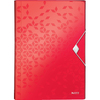 LEITZ Trieur ménager WOW, A4, PP, 6 compartiments, rouge