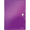 LEITZ Trieur ménager WOW, A4, PP, 6 compartiments, violet