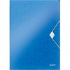 LEITZ Chemise à élastique WOW, A4, PP, bleu métallisé - 56063