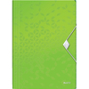 LEITZ Chemise à élastique WOW, A4, PP, vert métallisé - 56067