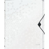 LEITZ Chemise de rangement WOW, A4, PP, blance métallisé