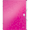 LEITZ Chemise de rangement WOW, A4, PP, rose métallisé