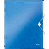 LEITZ Chemise de rangement WOW, A4, PP, bleu métallisé