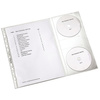 LEITZ Pochette perforée avec rabat CD, A4, PP, 0,12 mm,
