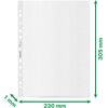 LEITZ Pochette perforée Recycle, A4, PP, grainé, 0,10 mm