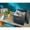 LEITZ Boîte de rangement Click & Store Cosy, cube, gris