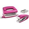 LEITZ kit mini agrafeuse et perforateur Nexxt WOW, rose